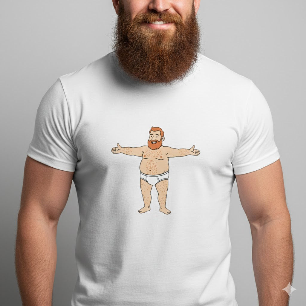 Ginger Dad Bod T-Shirt | Gay Bear Men's Shirt LGBTQ Bear Community Tee