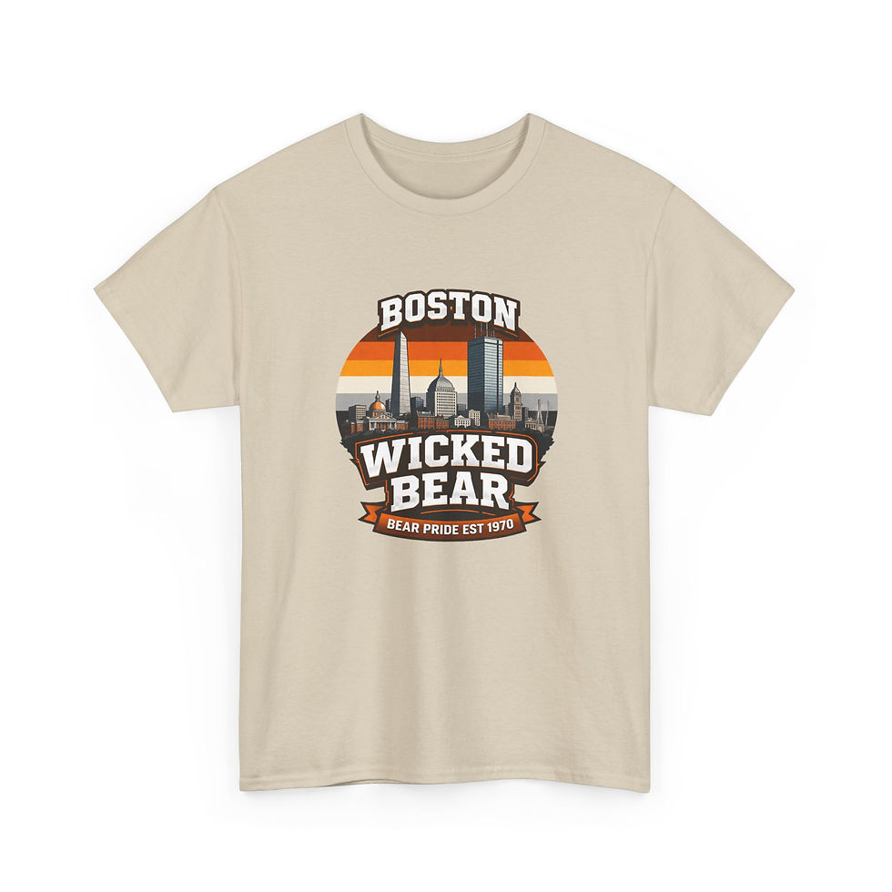 Thumbnail: Boston Wicked Bear Tee | Gay Bear Pride Boston Men's T-Shirt