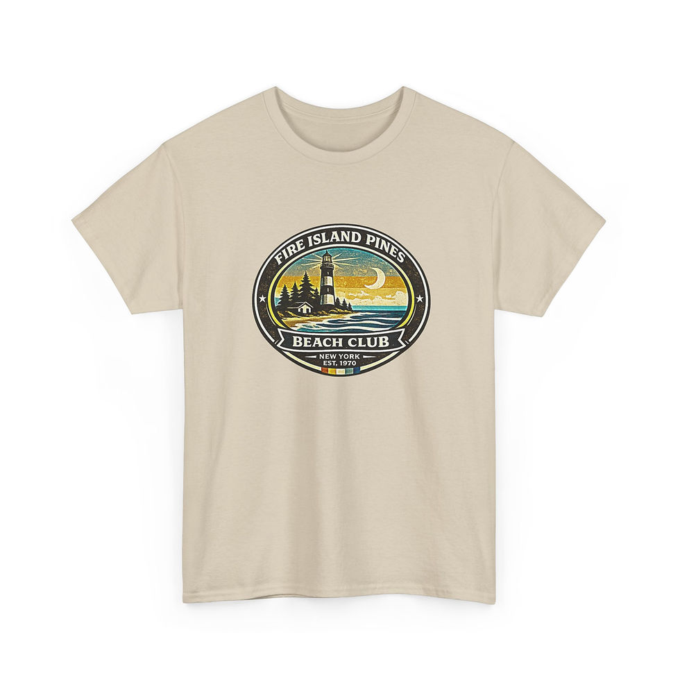 Thumbnail: Fire Island Pines Beach Club T-Shirt | Gay NY LGBTQ Pride Tee