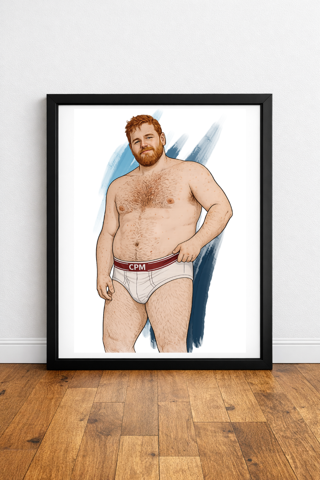 Ginger Bear Art Print Poster Gay Bear Wall Art LGBTQ Bear Community Gift Men