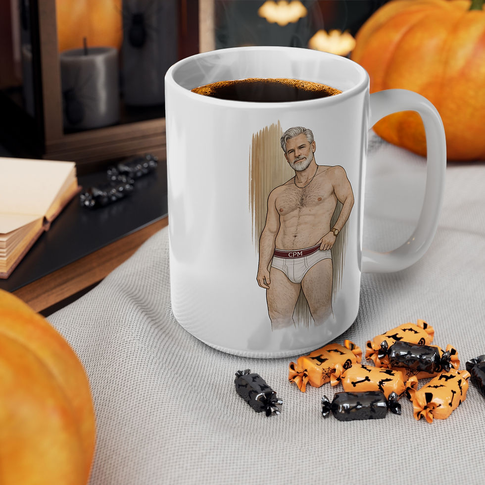 Thumbnail: Silver Daddy Bear Mug | Gay Bear Gift LGBTQ Coffee Mug