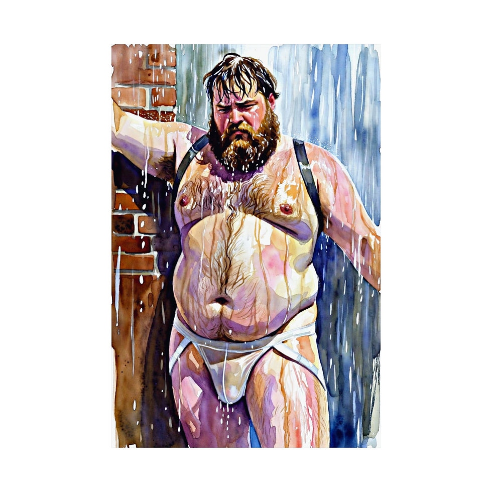 Thumbnail: Pride Poster Wet Jock Strap Bear