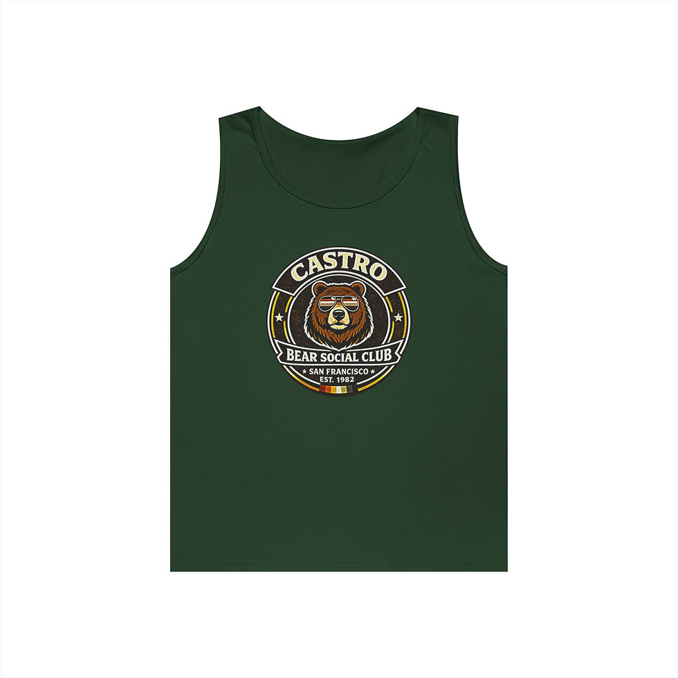 Thumbnail: Castro Bear Social Club San Francisco Tank Top | Gay Bear Pride Vest