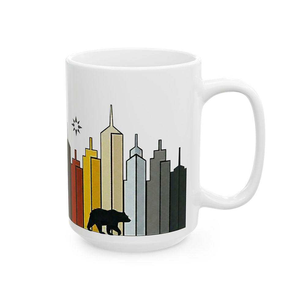 Thumbnail: Bear Pride City Skyline Mug | Gay Bear Gift LGBTQ Coffee Mug