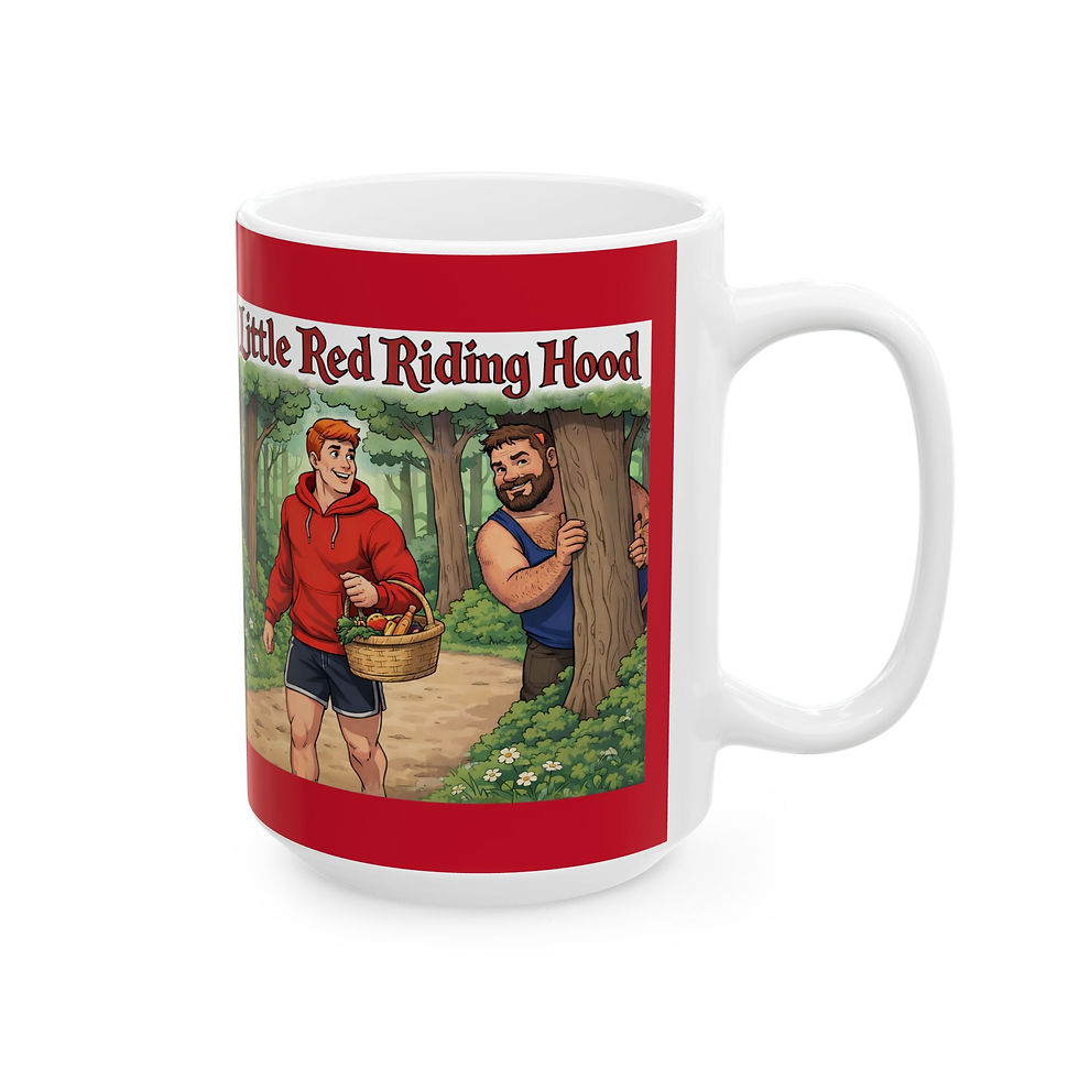 Thumbnail: Little Red Riding Hood Mug | Gay Bear Coffee Mug LGBTQ Bear Community Gift
