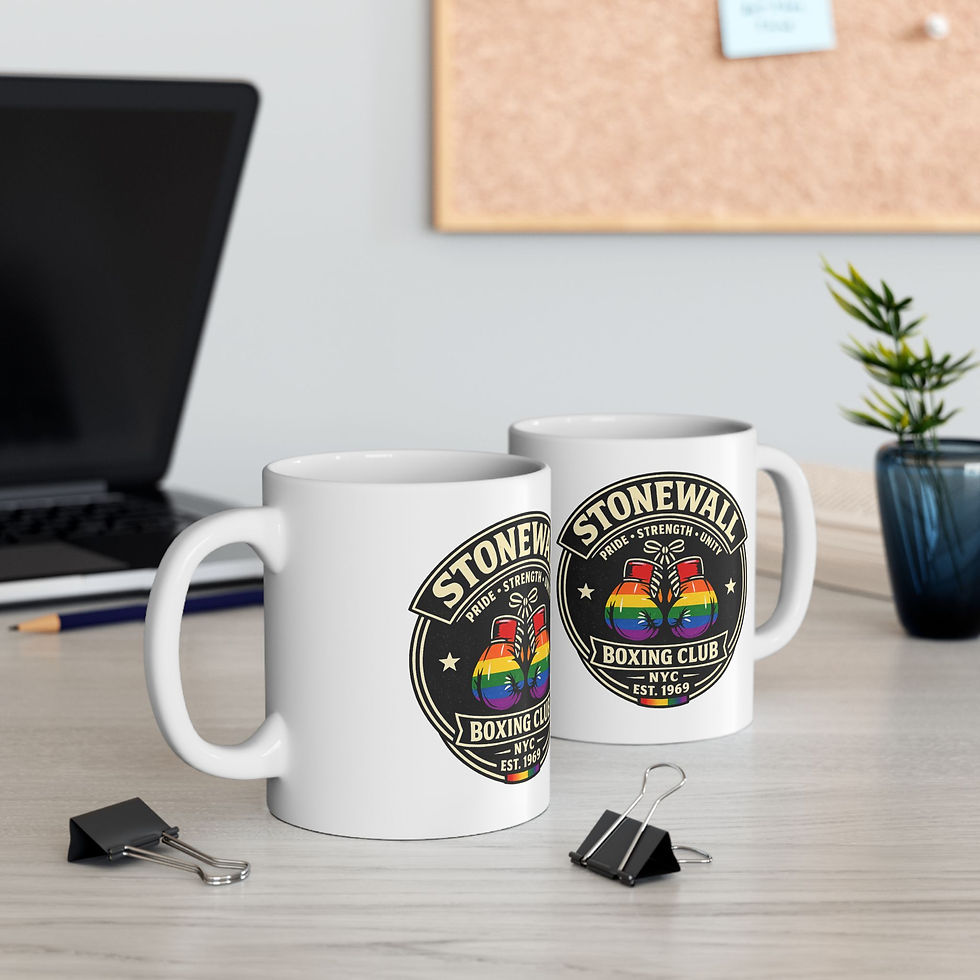 Thumbnail: Stonewall Boxing Club Mug | Gay Pride LGBTQ History Coffee Mug