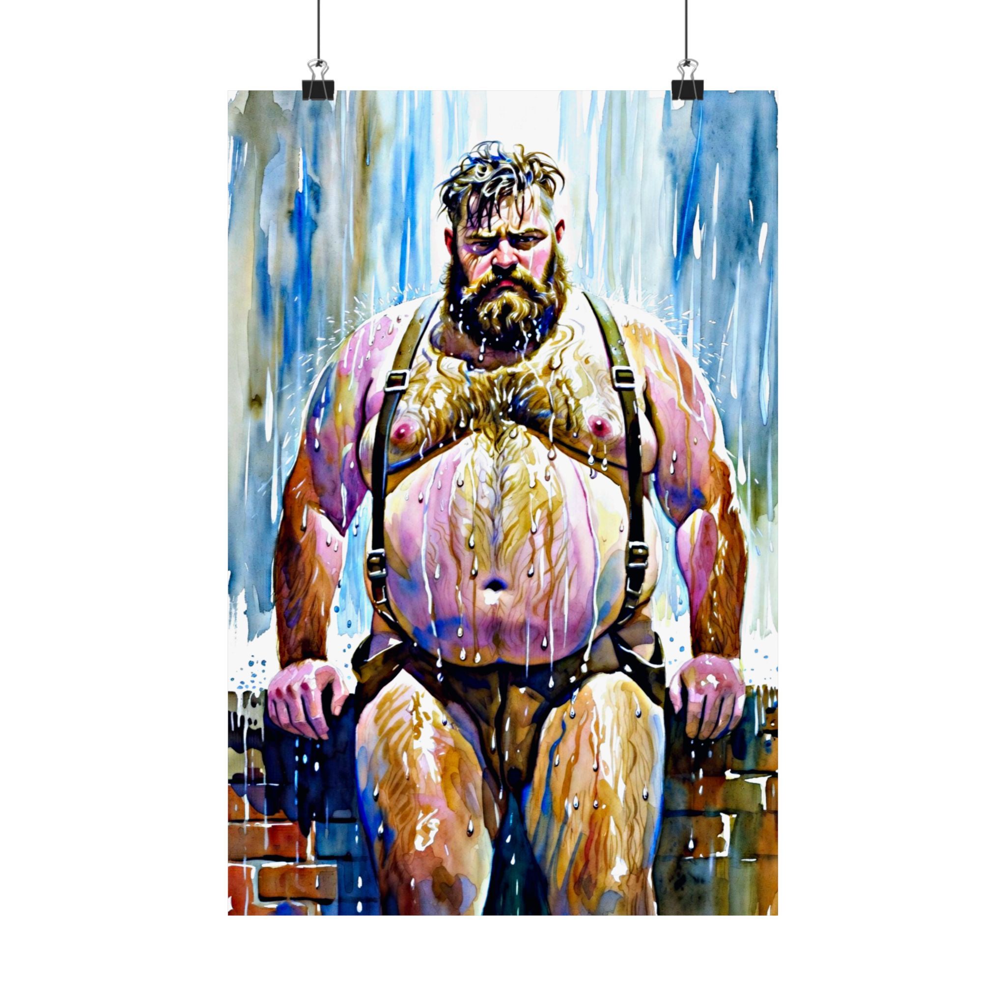 Pride Poster Brickwork Daddy Bear