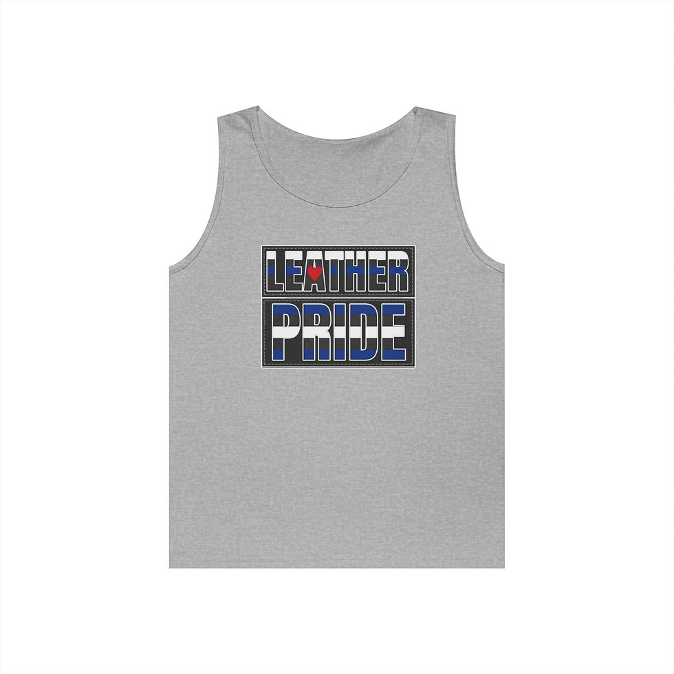 Thumbnail: Leather Pride Flag Tank Top | Gay Leather Pride Vest