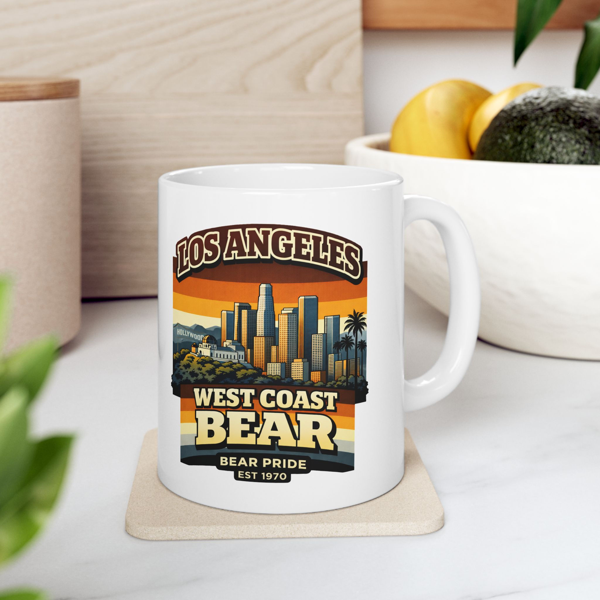 Los Angeles West Coast Bear Mug | Gay Bear Pride LA Gift