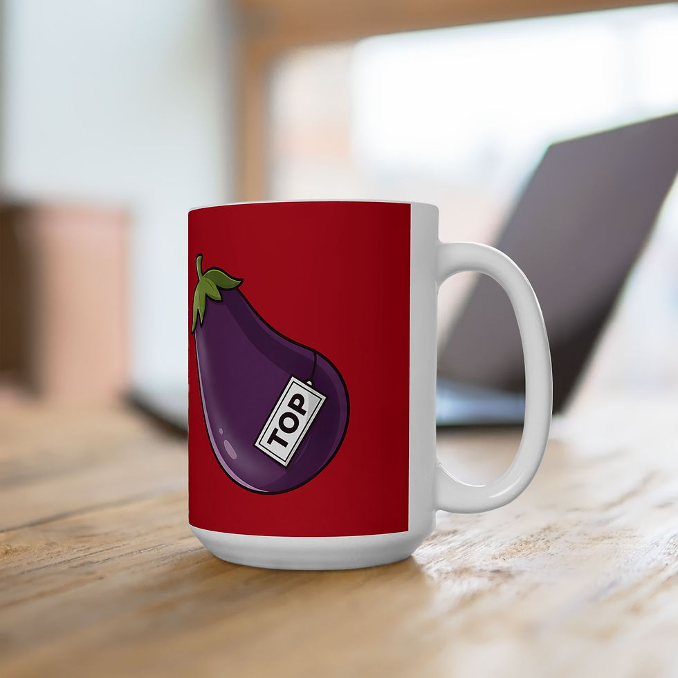 Thumbnail: Top Aubergine Mug | Gay Pride LGBTQ Cheeky Coffee Mug