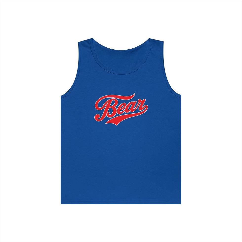 Thumbnail: Bear Fame Script Tank Top | Gay Bear Pride Vest