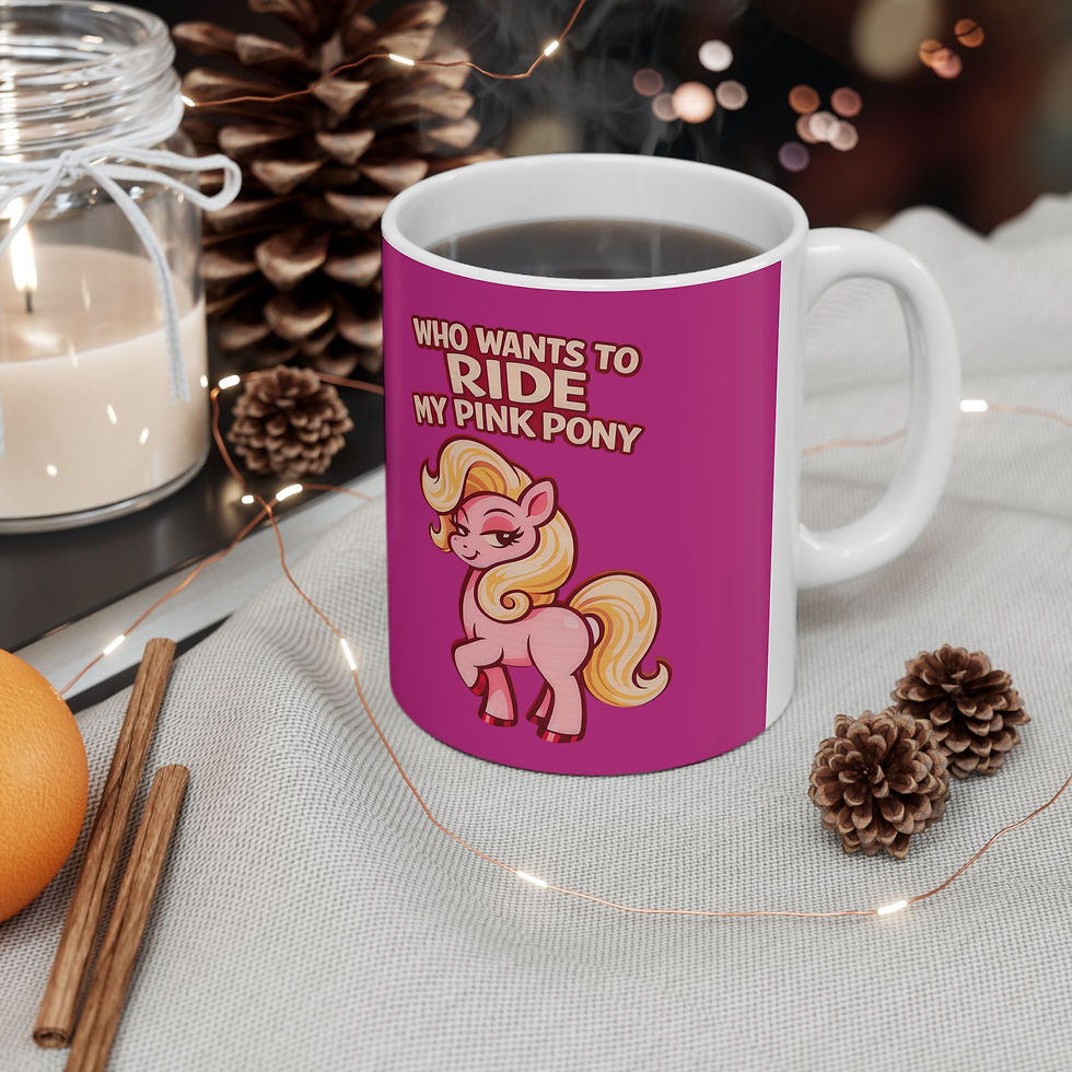 Thumbnail: Pink Pony Mug | Gay LGBTQ Cheeky Gift Coffee Mug
