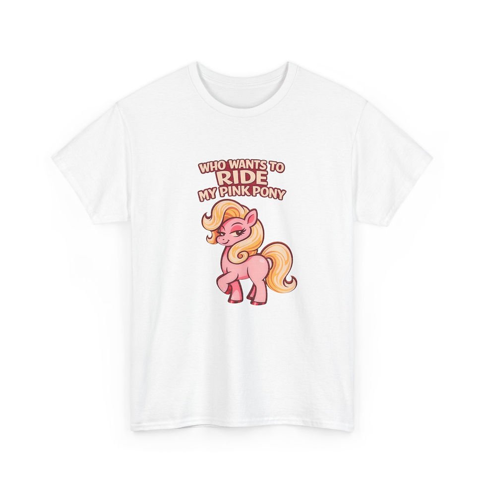 Thumbnail: Pink Pony Tee | Gay LGBTQ Cheeky Pride Men's T-Shirt Gift