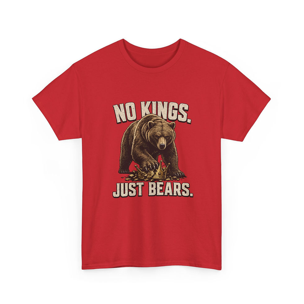 Thumbnail: No Kings Just Bears T-Shirt Gay Bear Pride Tee Bear Community Shirt LGBTQ 