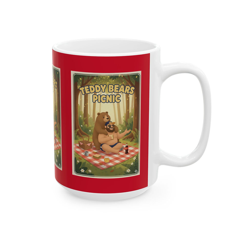 Thumbnail: Teddy Bears Picnic Mug | Gay Bear Gift LGBTQ Coffee Mug