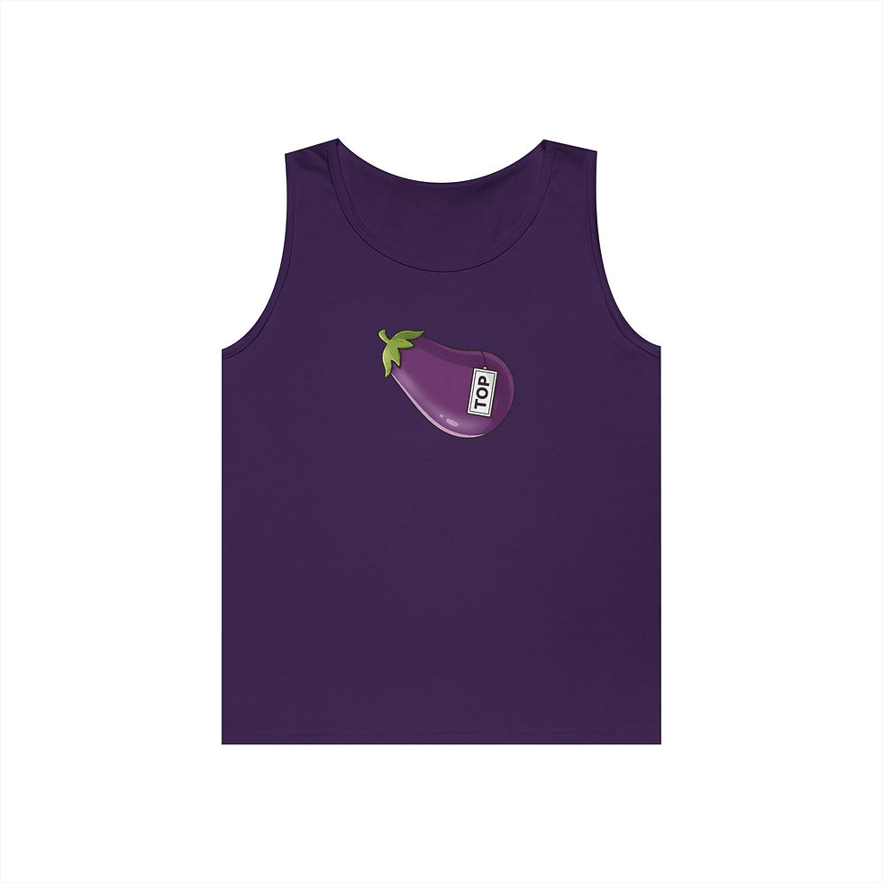 Thumbnail: Top Aubergine Gay Pride Tank Top | LGBTQ+ Gay Men's Vest