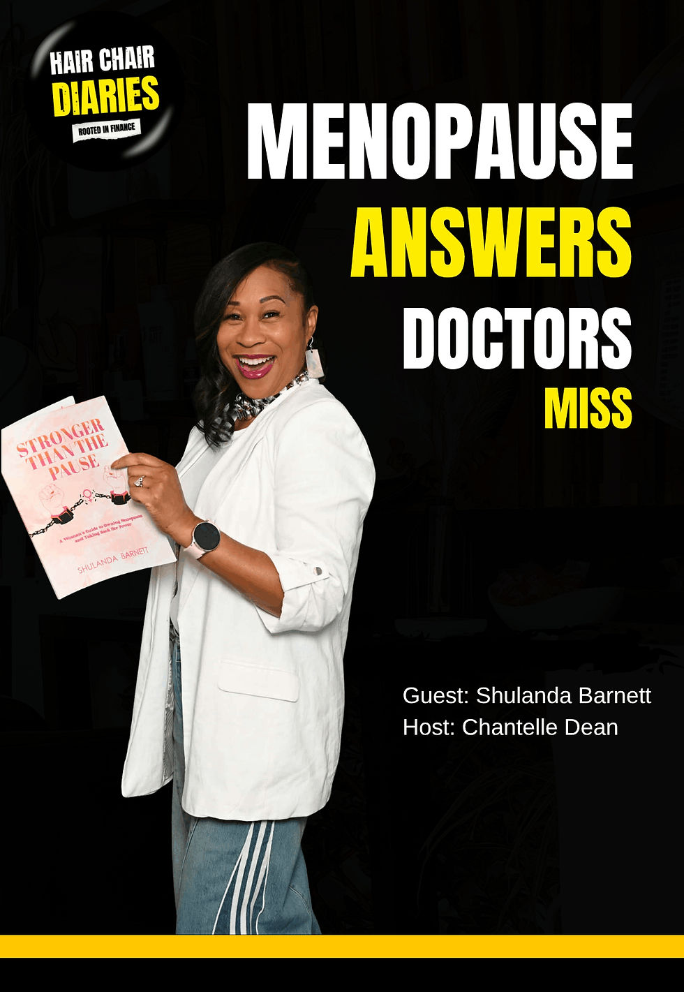 Youtube cover photo of Chantelle as the host of hair chair diaries along side Shulanda Barnett