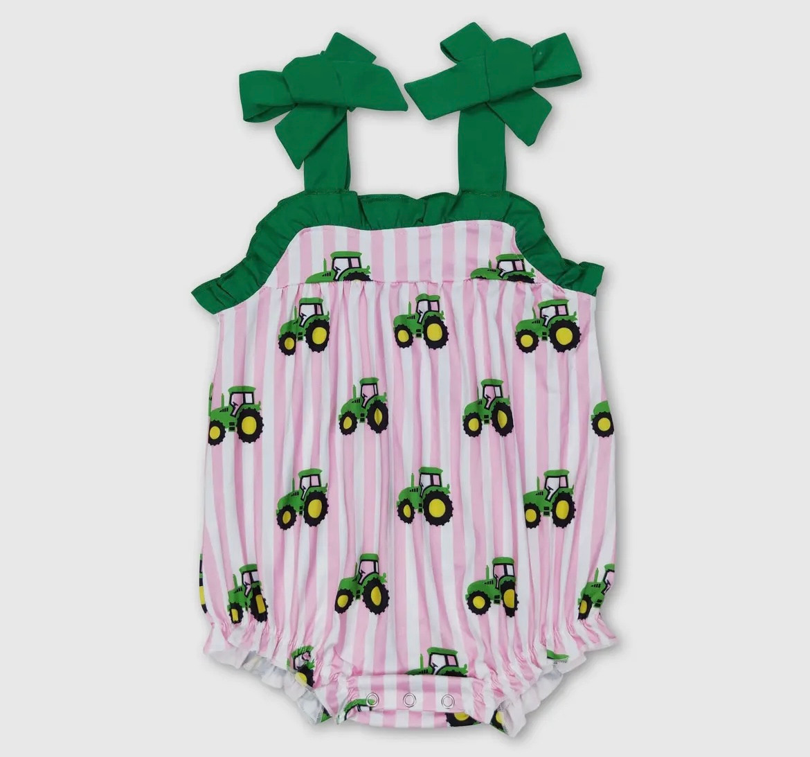Tractor Pink Romper