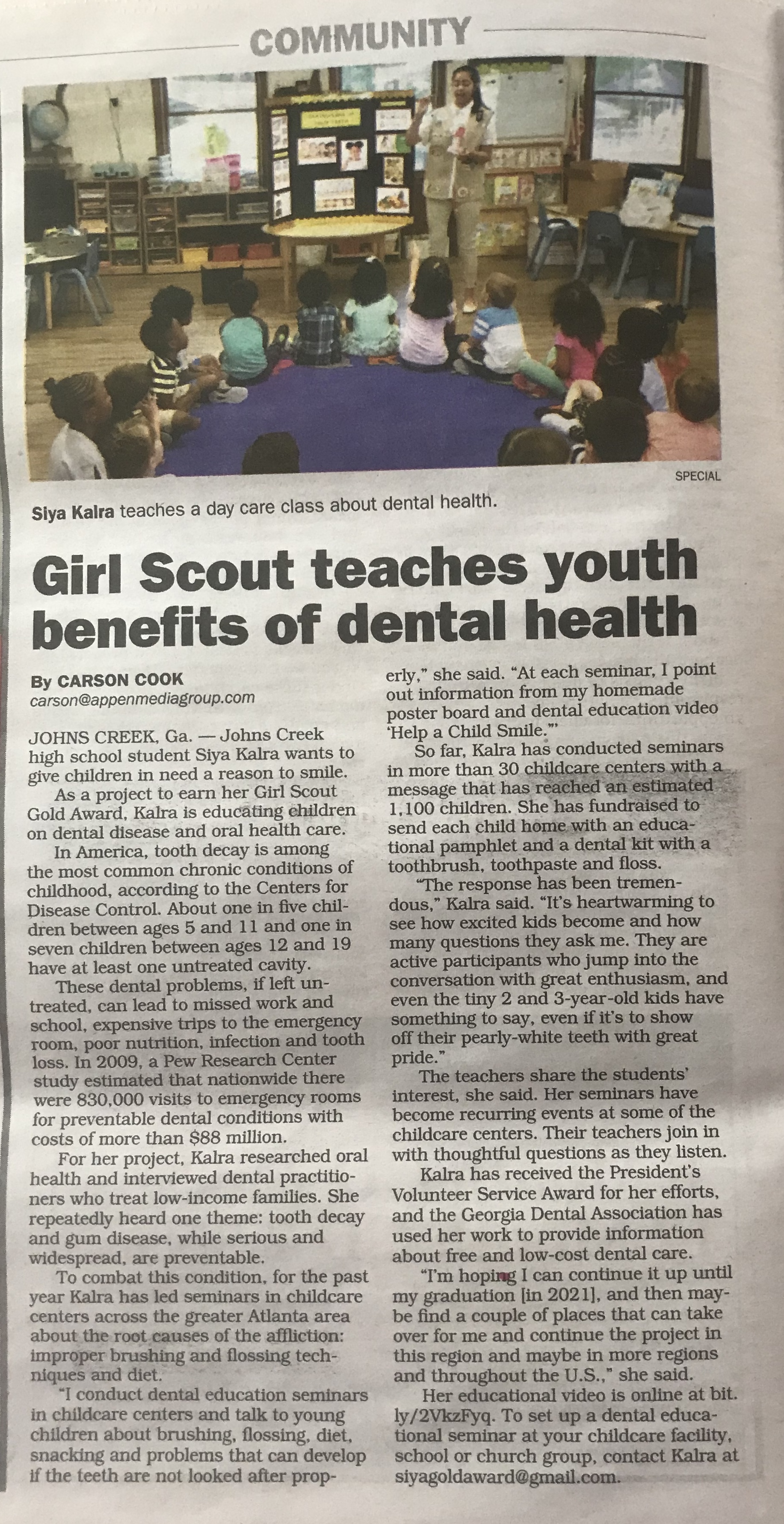 Johns Creek Herald writeup