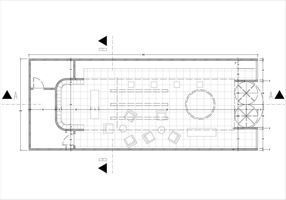 Planta arquitectonica del local