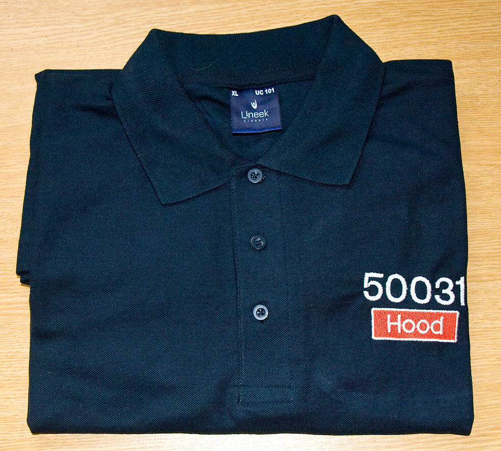 Thumbnail: Embroidered Name and Number Garments (Any class 50)