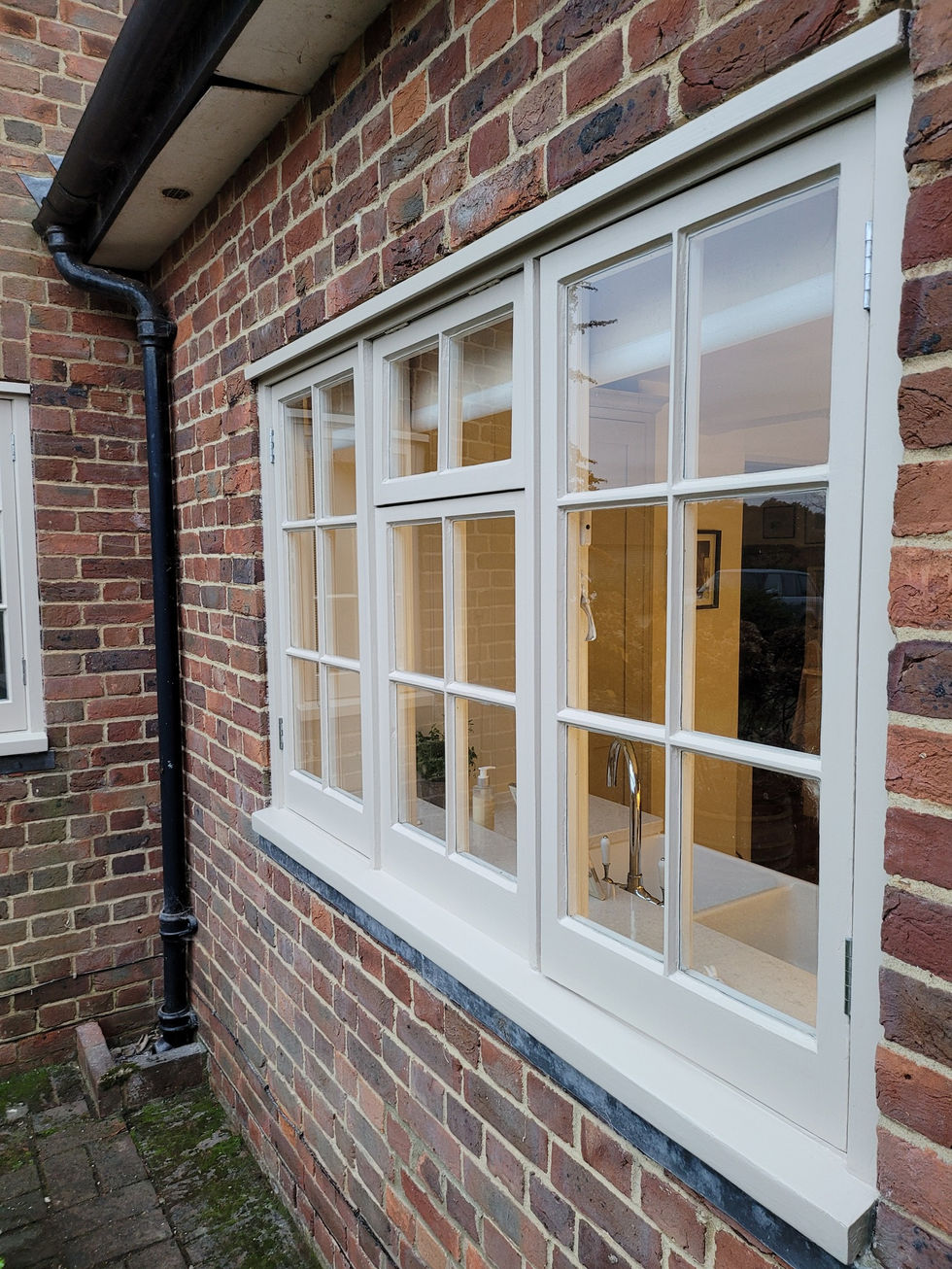 Exterior Window Repainting with Rot Repairs | Spithandle Lane, Steyning