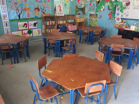 Refurbished desks and chairs!