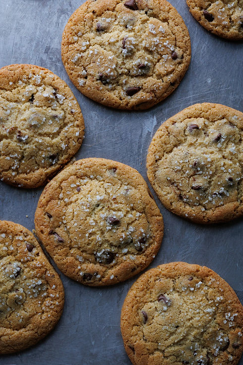 homemade, organic, chocolate chip cookies
