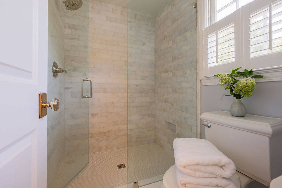 polished nickel & marble