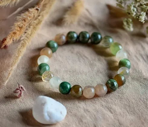 hope gemstone bracelet of multiple colors 
