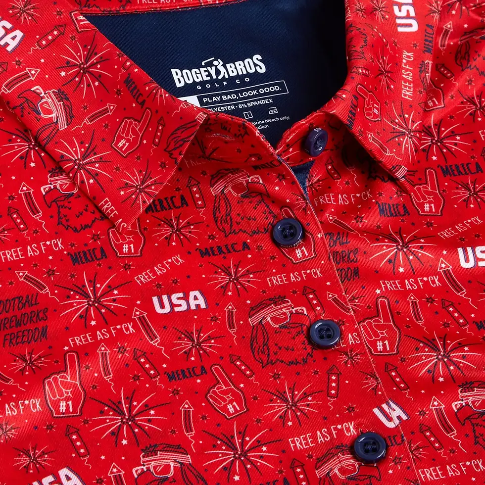 Thumbnail: Bogey Bros Gold Co. | 'Merica Red Womens Polo