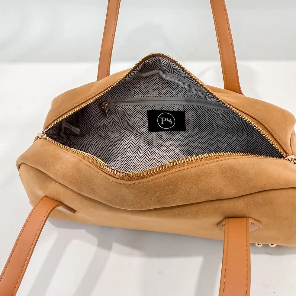 Thumbnail: Pretty Simple | Sally Suede Barrel Shoulder Bag