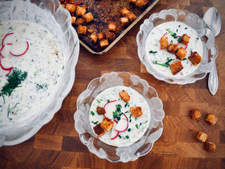 Polish Cold Cucumber Soup - simply put CHŁODNIK po Polsku!