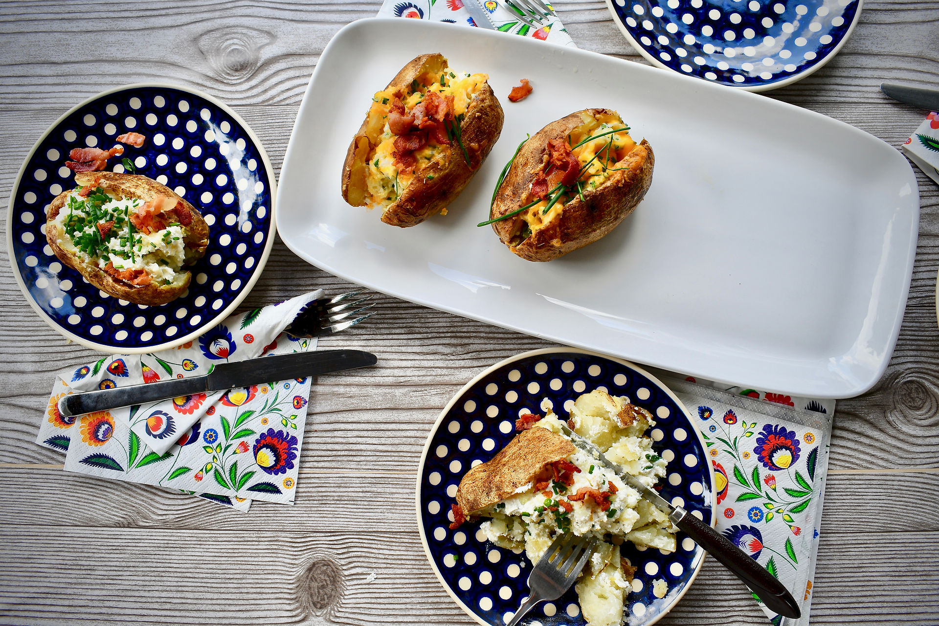 Loaded Potatoes with GZIK