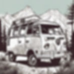 a vw bus on a vacation in the wild.jpg