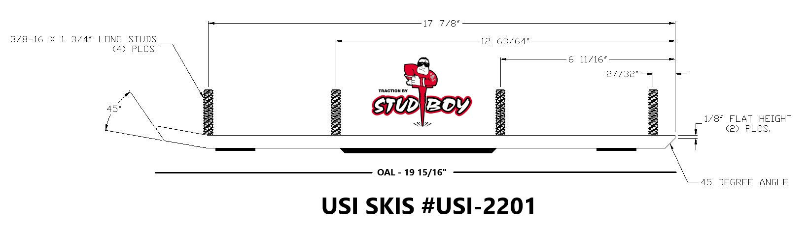 Stud Boy Round Bar – USI-R2201
