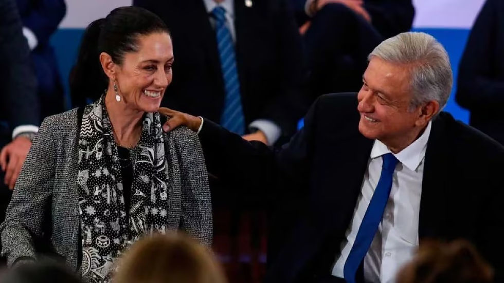Claudia Sheinbaum y López Obrador