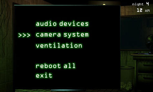 FNAF3 CÂMERA SYSTEM