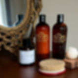plant-based white tea, honey scented wash and lotion