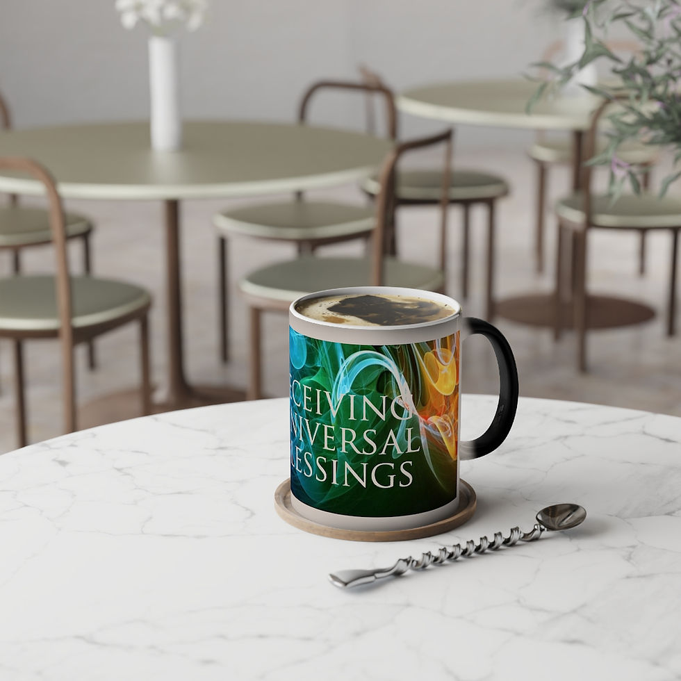 Thumbnail: "Receiving Universal Blessings" Color-Changing Mug, 11oz