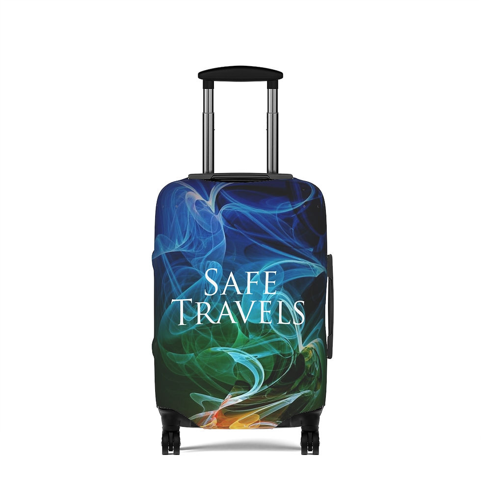 Thumbnail: "Safe Travels" Steam Design Luggage Cover