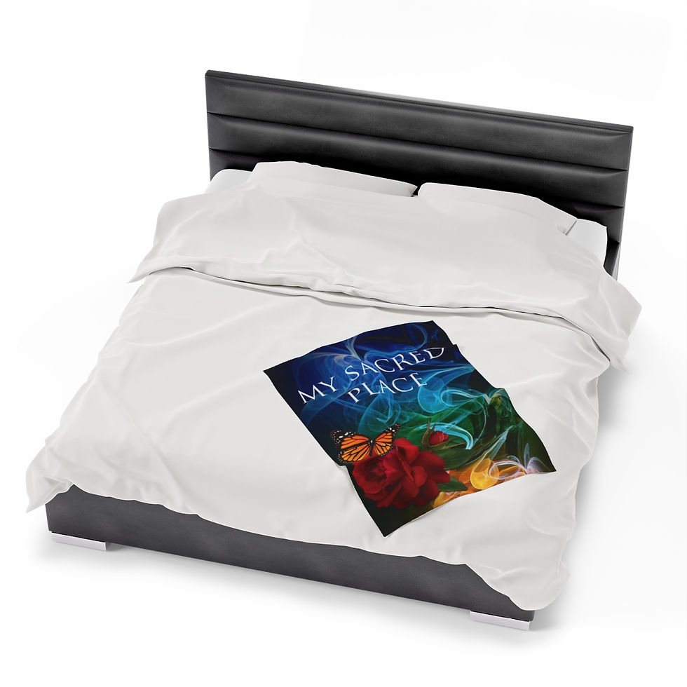 Thumbnail: "My Sacred Place" Signature KYSS Plush Blanket