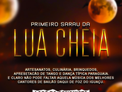 Sarau da Lua Cheia terá música, dança e feirinha