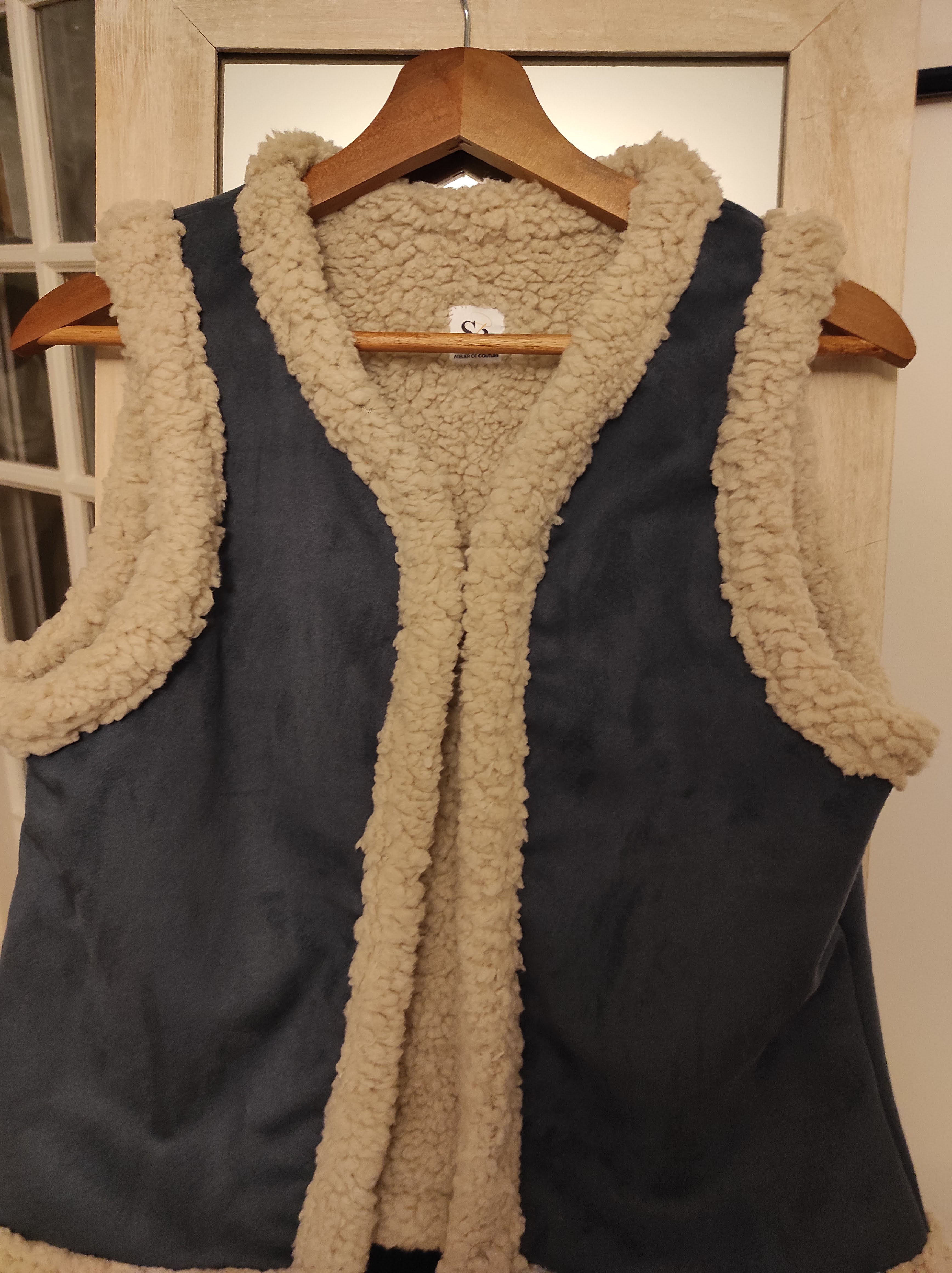 Gilet velours mouton