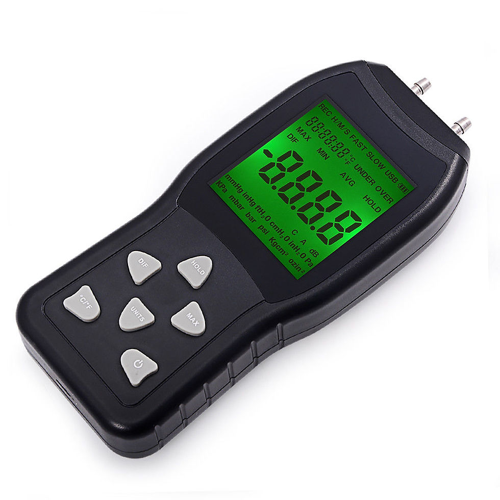 Thumbnail: Air Pressure Differential Tester High Class: 0,3%