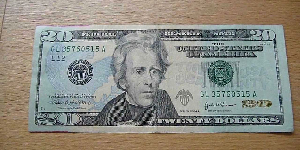PROP $20 DOLLAR banknotes