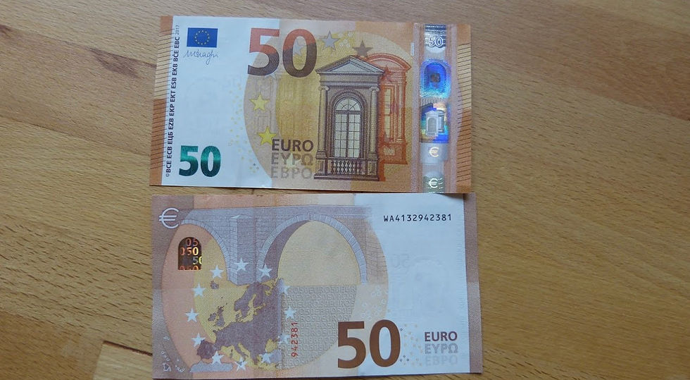 x10 STÜCK PROP €50 EURO banknotes