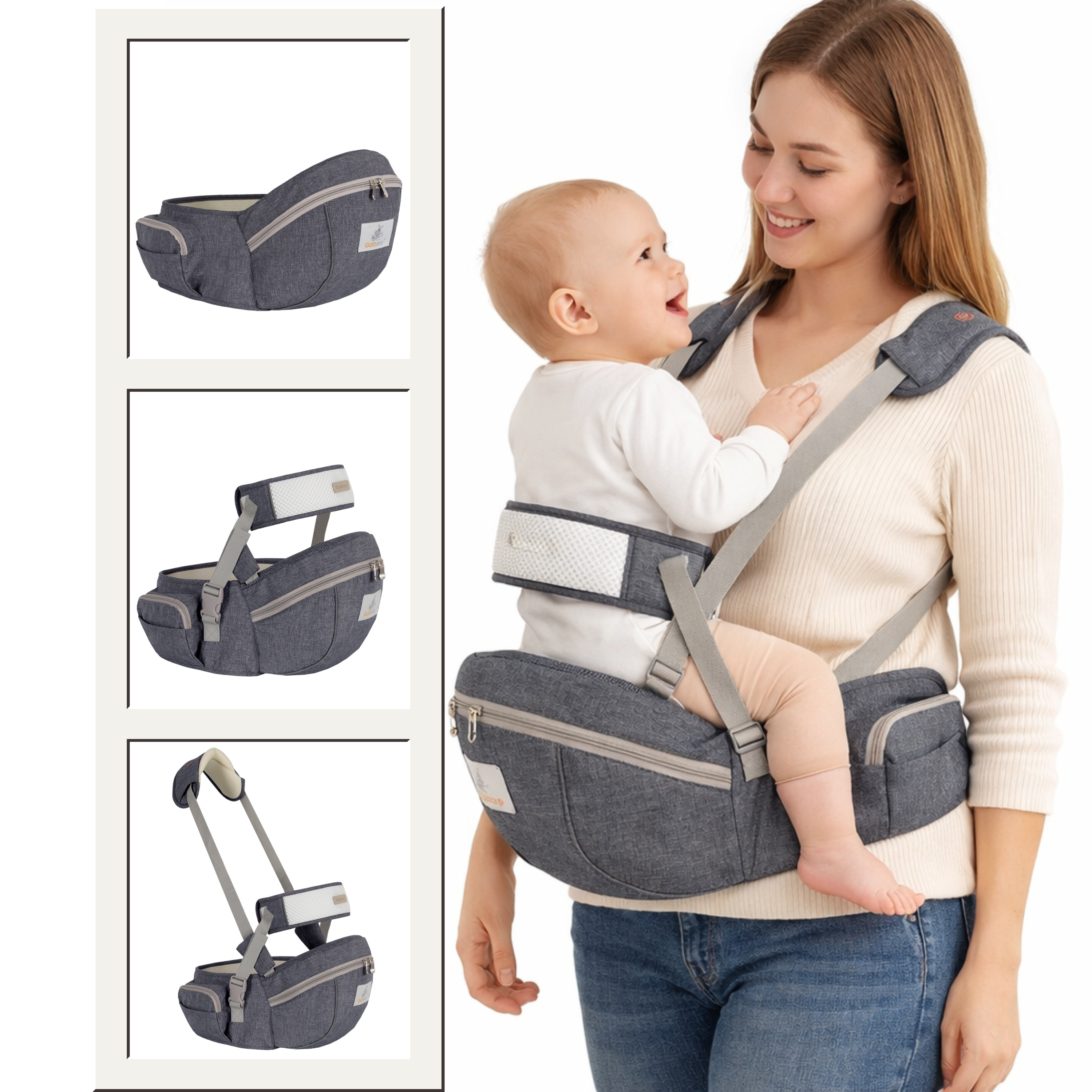 Lille & Co.™ Ergonomic Baby Hip Seat Carrier
