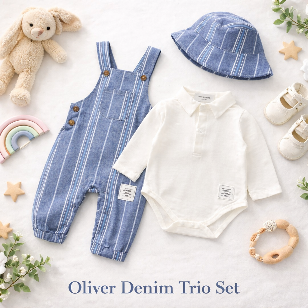 Oliver Denim Trio Set