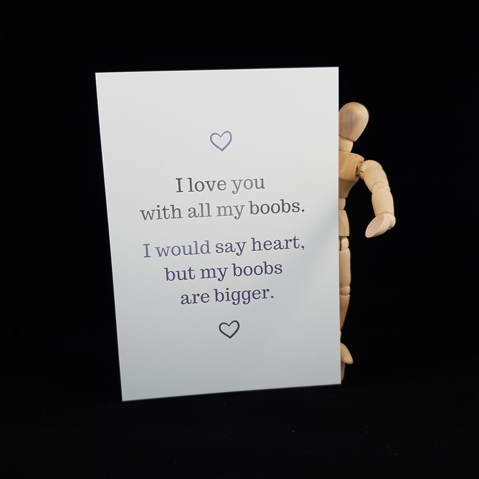 Dagger's Veil | I love you with all of my boobs. I would say...